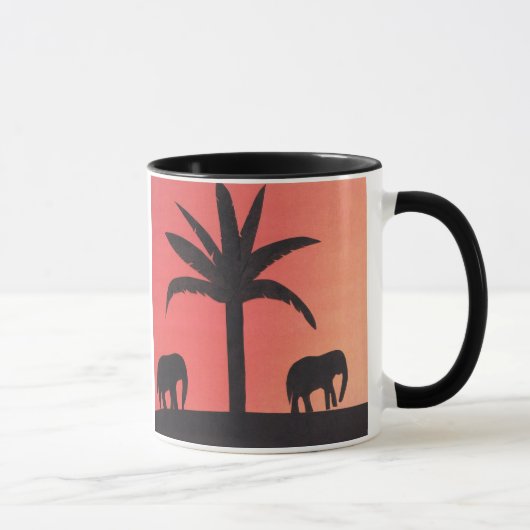 Tasse mit Elefantendesign (Rechts)
