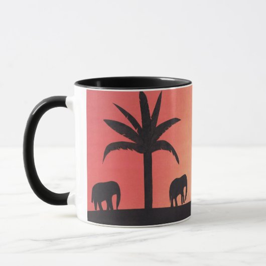 Tasse mit Elefantendesign (Links)