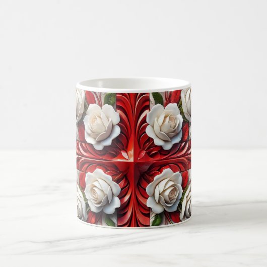 Tasse mit englischer Rose Design (Mittel)