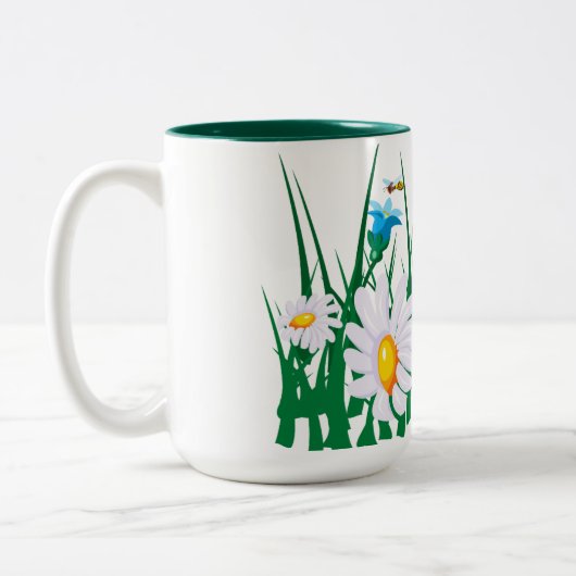 Tasse mit Farbe im Innern (Links)