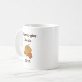 Tasse mit farbenfrohen Kürbisblättern und Bonbons (Vorderseite Links)