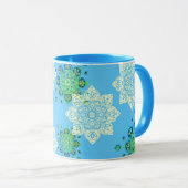 Tasse mit farbenfrohen Medallien (VorderseiteRechts)