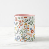 Tasse mit farbiger Blume (Zentrum)