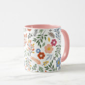 Tasse mit farbiger Blume (VorderseiteRechts)