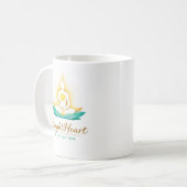 Tasse mit Female Brightheart Meditation Logo (Vorderseite Links)