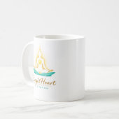 Tasse mit Female Brightheart Meditation Logo (Vorderseite Links)