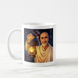 Tasse mit Finnbarr, der eine Laterne hält