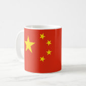 Tasse mit Flagge der China (Vorderseite Links)