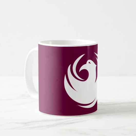 Tasse mit Flagge der Stadt Phoenix, Arizona (Vorderseite Links)