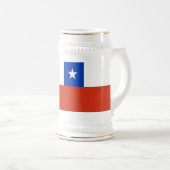 Tasse mit Flagge des Chilen (VorderseiteRechts)