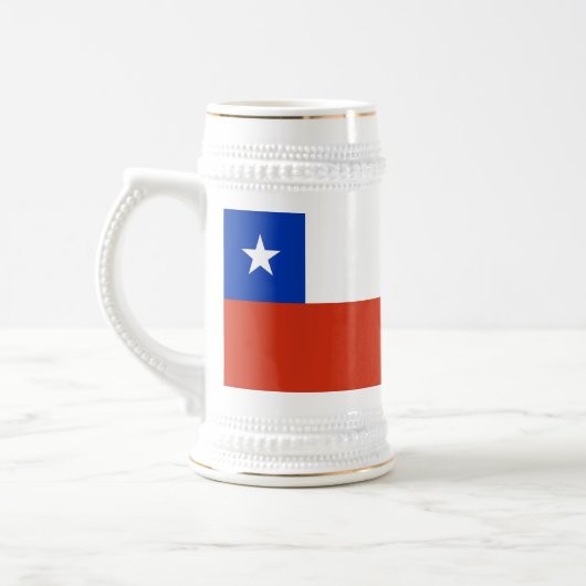 Tasse mit Flagge des Chilen (Links)