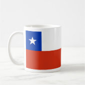 Tasse mit Flagge des Chilen (Links)