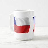 Tasse mit Flagge von Chile (Vorderseite Links)