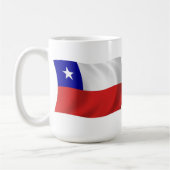 Tasse mit Flagge von Chile (Links)
