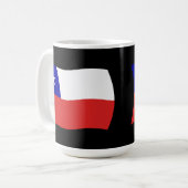 Tasse mit Flagge von Chile (Vorderseite Links)
