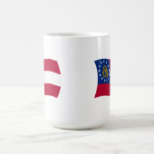 Tasse mit Flagge von Georgia (Mittel)