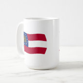 Tasse mit Flagge von Georgia (Vorderseite Links)