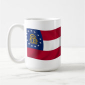 Tasse mit Flagge von Georgia (Links)