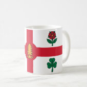 Tasse mit Flagge von Montreal, Kanada (VorderseiteRechts)