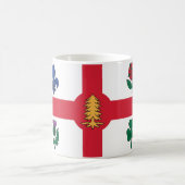 Tasse mit Flagge von Montreal, Kanada (Mittel)