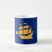 Tasse mit Flagge von Quebec City, Kanada (Mittel)
