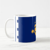 Tasse mit Flagge von Quebec City, Kanada (Links)