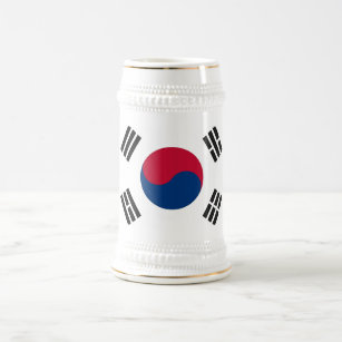 Tasse mit Flagge von Südkorea