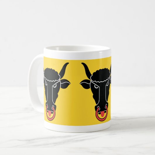 Tasse mit Flagge von Uri, Schweiz (Vorderseite Links)
