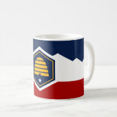 Tasse mit Flagge von Utah, USA (VorderseiteRechts)