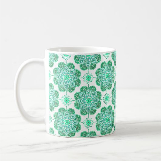 Tasse mit Fliesendesign (Links)