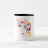 Tasse mit floralen Watercolor (Zentrum)