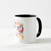 Tasse mit floralen Watercolor (VorderseiteRechts)