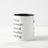 Tasse mit Foto Ihres Hundes und lustigen (Zentrum)