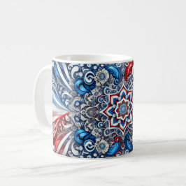 Tasse mit französischem Farbdesign