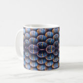 Tasse mit Futuristic Honeycomb Image (Vorderseite Links)