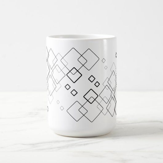 Tasse mit geometrischem Muster. (Mittel)