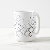 Tasse mit geometrischem Muster. (VorderseiteRechts)