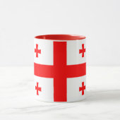 Tasse mit georgischer Flagge (Zentrum)