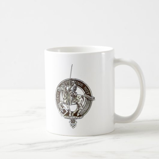 Tasse mit Gesellschafts-Wappen und Tartankarte von (Rechts)
