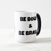 Tasse mit Gesichtsbild eines Löwen "Bold and Brave (VorderseiteRechts)