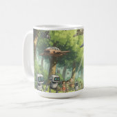 Tasse mit Ghibli Art (Vorderseite Links)
