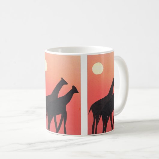 Tasse mit Giraffe Design (VorderseiteRechts)