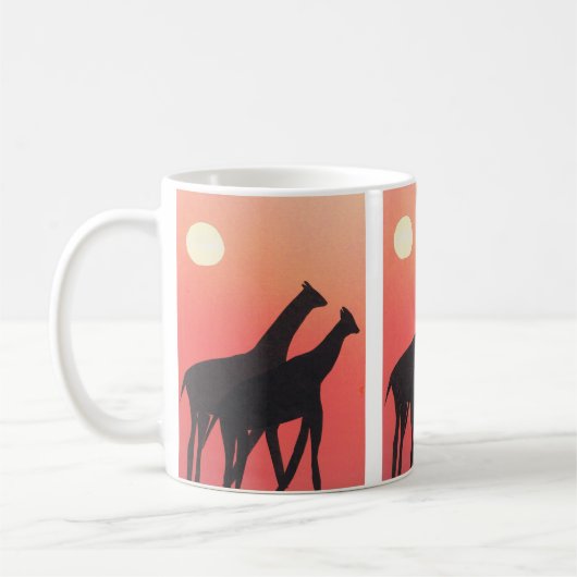 Tasse mit Giraffe Design (Links)