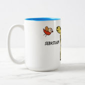 Tasse mit Giraffe und Vögeln (Links)