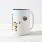 Tasse mit Giraffe und Vögeln (VorderseiteRechts)