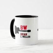Tasse mit Gitarrengitarrist (Vorderseite Links)