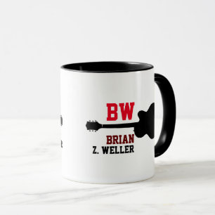 Tasse mit Gitarrengitarrist