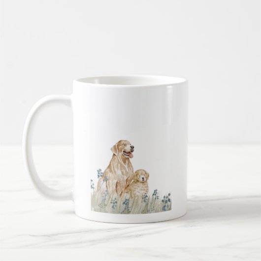 Tasse mit Golden Retriever (Links)