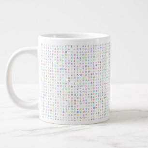 Tasse mit griechischen Buchstaben 600ml