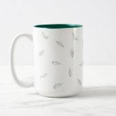 Tasse mit grünem Leaf (Links)